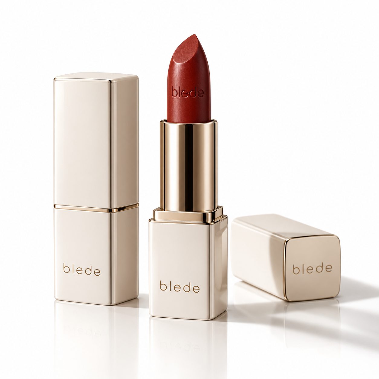 blede lipstick product shot on white