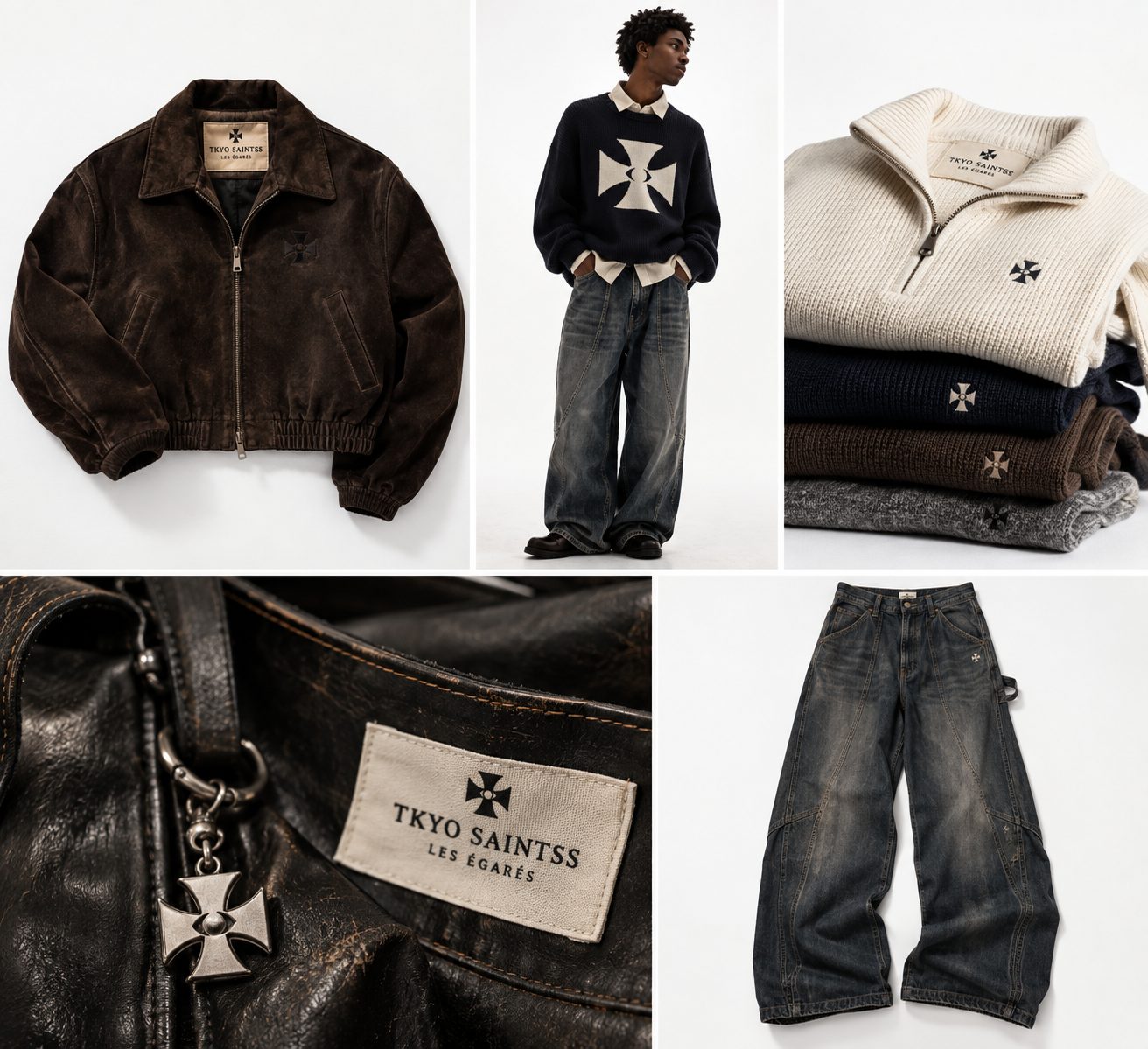 TKYO SAINTSS apparel lookbook grid